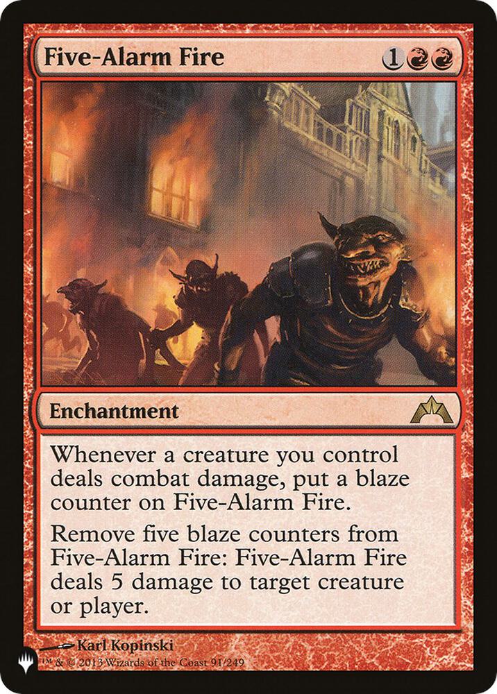 Five-Alarm Fire [The List Reprints] 91/249