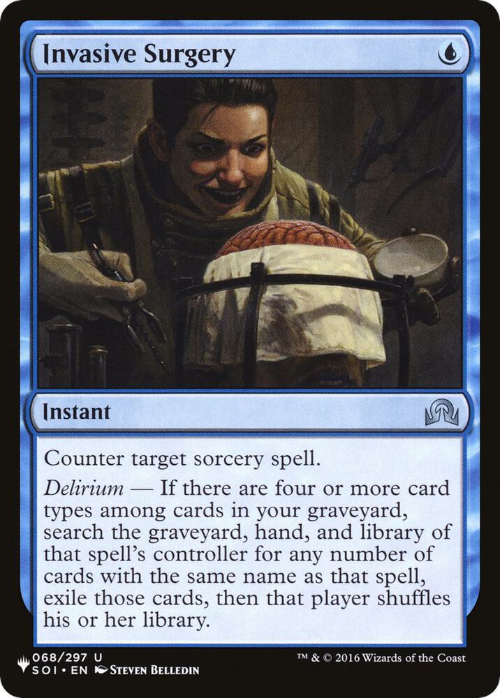 Invasive Surgery [The List Reprints] 068/297