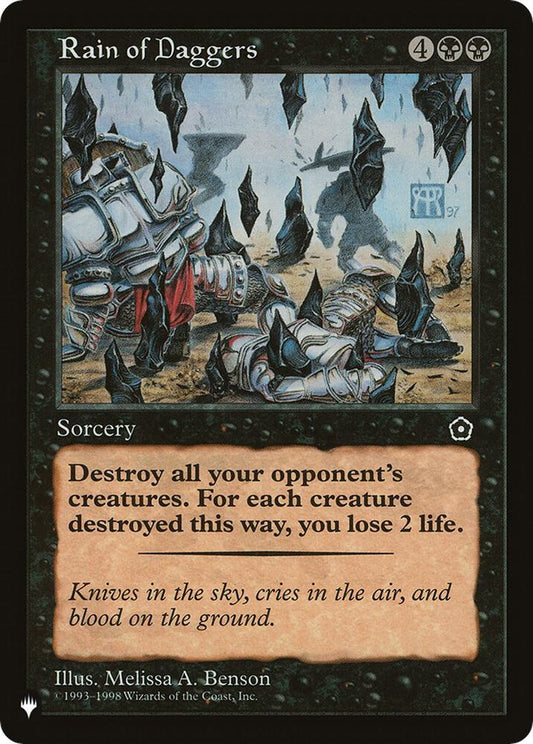 Rain of Daggers [The List Reprints]