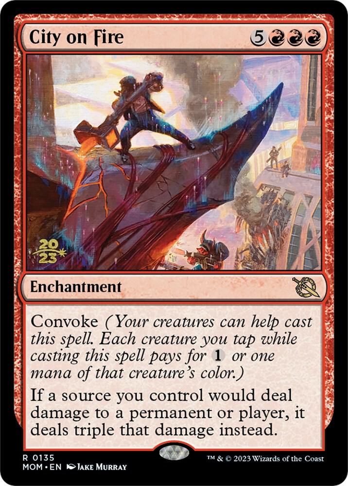 City on Fire [Prerelease Cards] 135