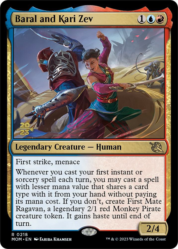 Baral and Kari Zev [Prerelease Cards] 218