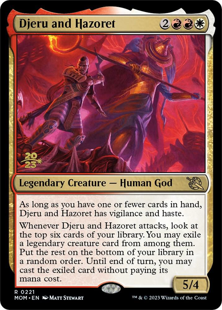 Djeru and Hazoret [Prerelease Cards] 221