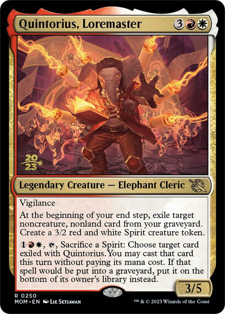 Quintorius, Loremaster [Prerelease Cards] 250