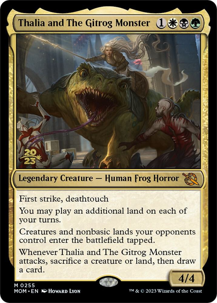 Thalia and The Gitrog Monster [Prerelease Cards] 255