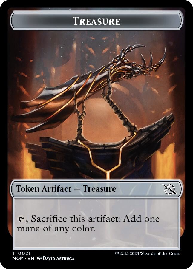 Treasure (0021) // Knight Double-Sided Token [March of the Machine] 21 // 10