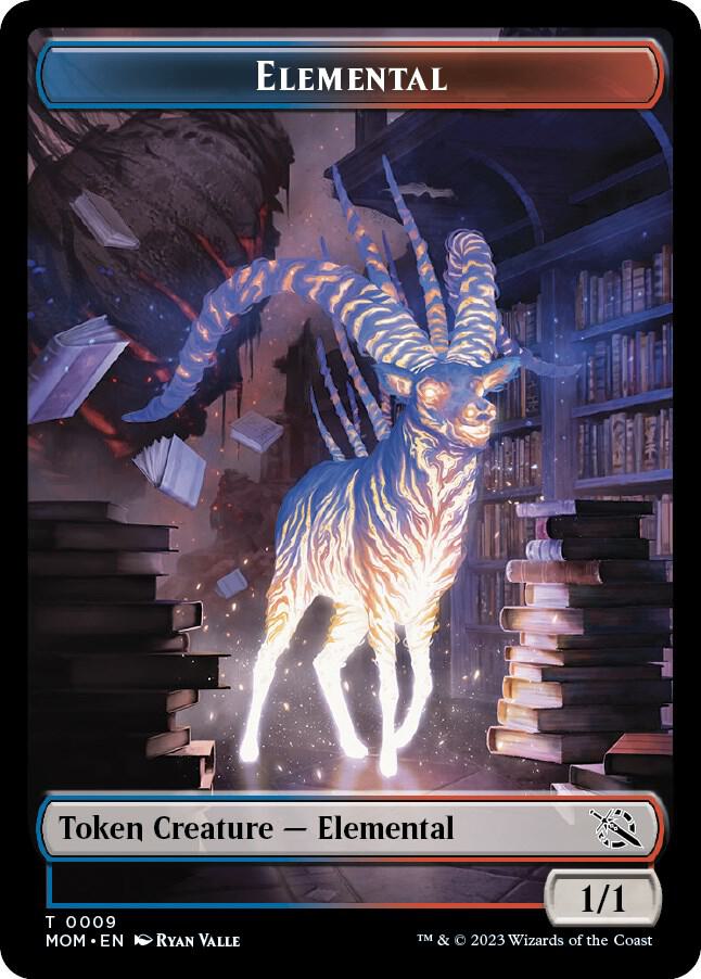 Elemental (0009) // Thopter Double-Sided Token [March of the Machine] 9 // 19