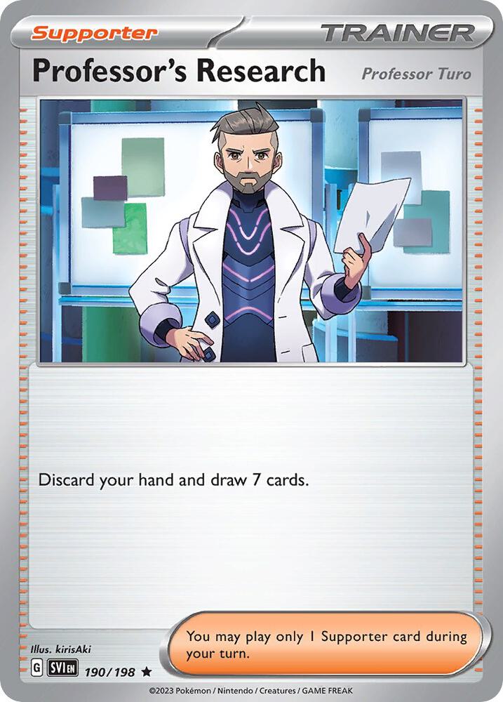 Professor's Research [Professor Turo] - 190/198 (Non-Holo) [Deck Exclusives] 190/198