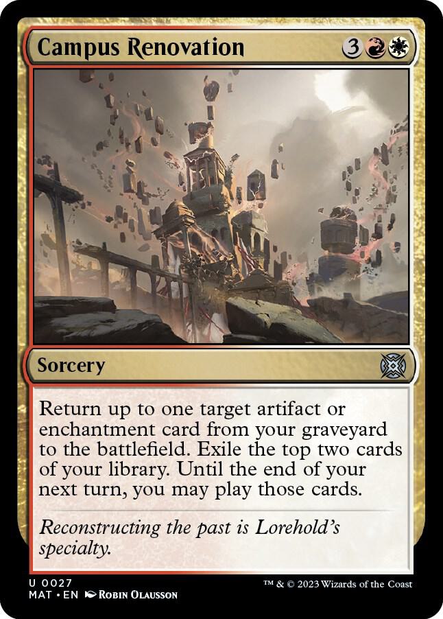 Campus Renovation [March of the Machine: The Aftermath] 27