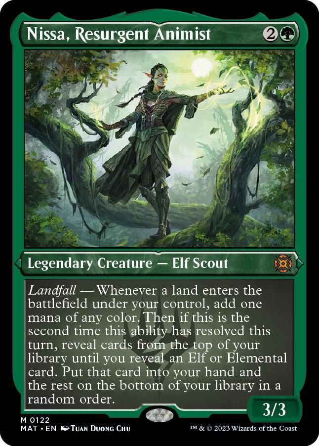 Nissa, Resurgent Animist (Foil Etched) [March of the Machine: The Aftermath] 122