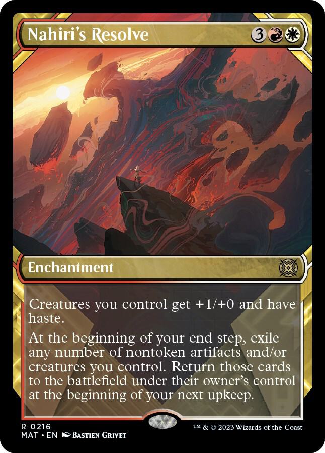 Nahiri's Resolve (Halo Foil) [March of the Machine: The Aftermath] 216