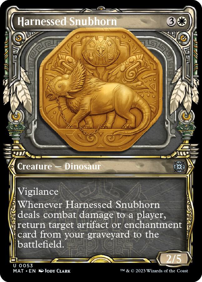 Harnessed Snubhorn (Showcase) [March of the Machine: The Aftermath] 53