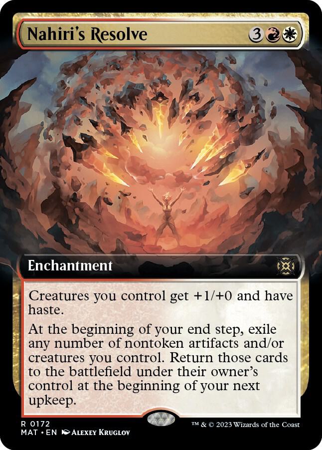 Nahiri's Resolve (Extended Art) [March of the Machine: The Aftermath] 172