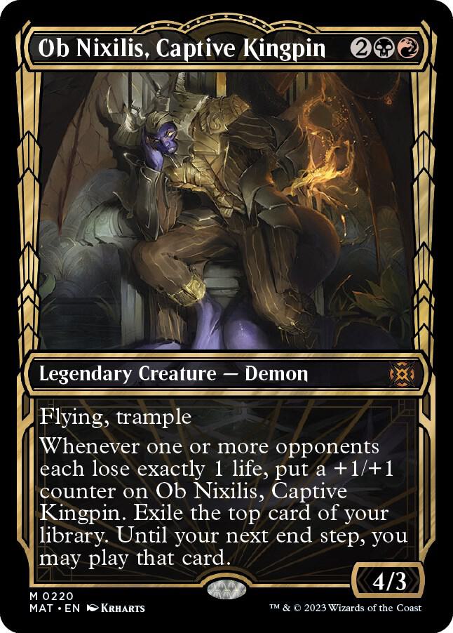 Ob Nixilis, Captive Kingpin (Halo Foil) [March of the Machine: The Aftermath] 220