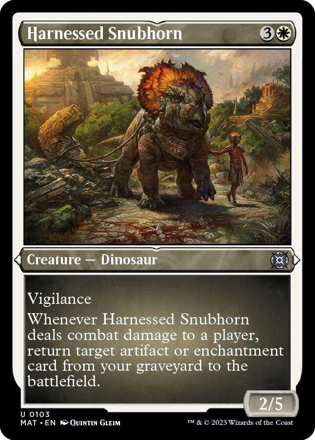 Harnessed Snubhorn (Foil Etched) [March of the Machine: The Aftermath] 103