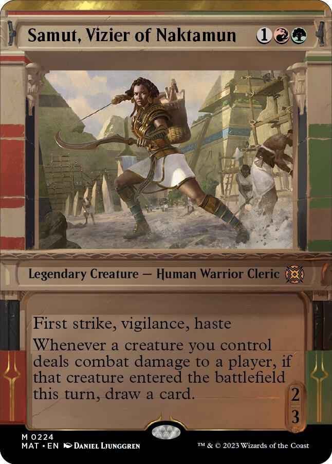 Samut, Vizier of Naktamun (Halo Foil) [March of the Machine: The Aftermath] 224