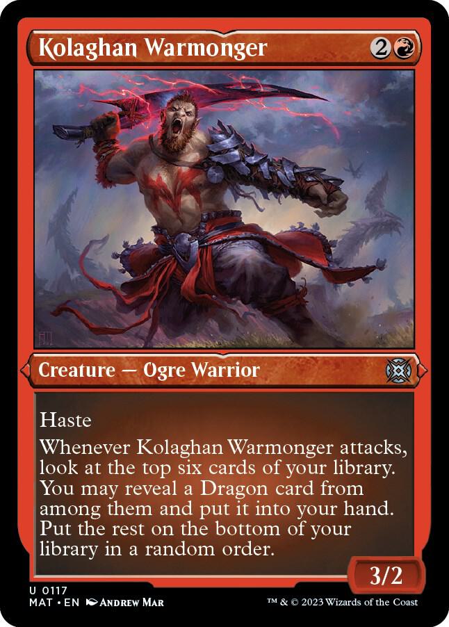 Kolaghan Warmonger (Foil Etched) [March of the Machine: The Aftermath] 117