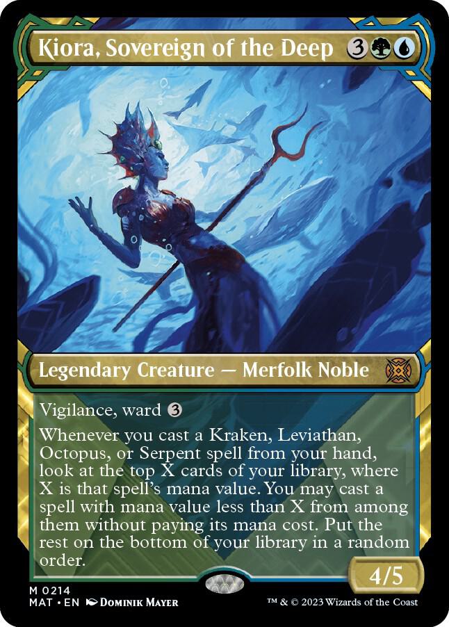 Kiora, Sovereign of the Deep (Halo Foil) [March of the Machine: The Aftermath] 214