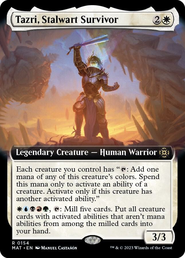 Tazri, Stalwart Survivor (Extended Art) [March of the Machine: The Aftermath] 154