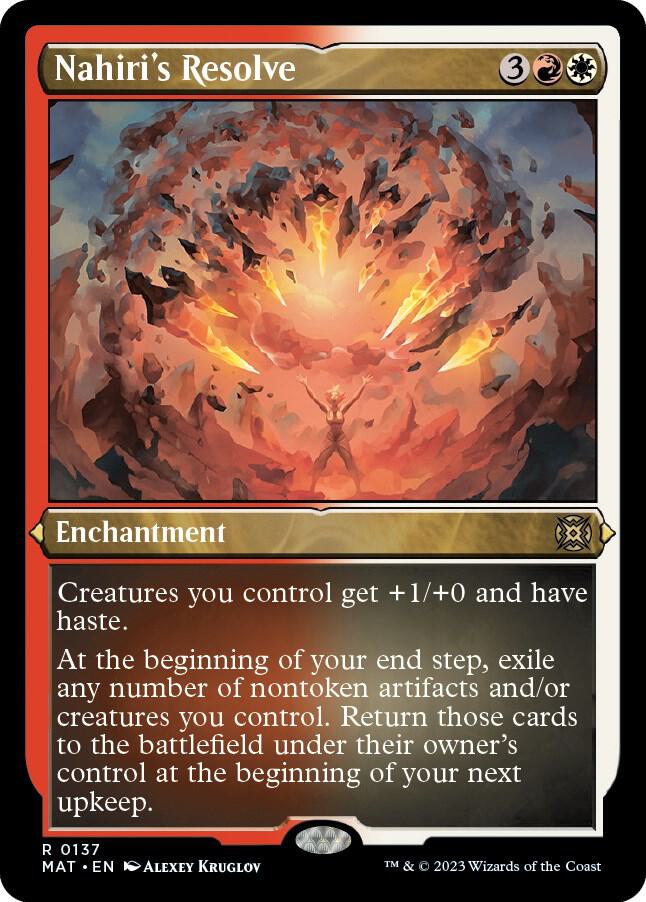 Nahiri's Resolve (Foil Etched) [March of the Machine: The Aftermath] 137