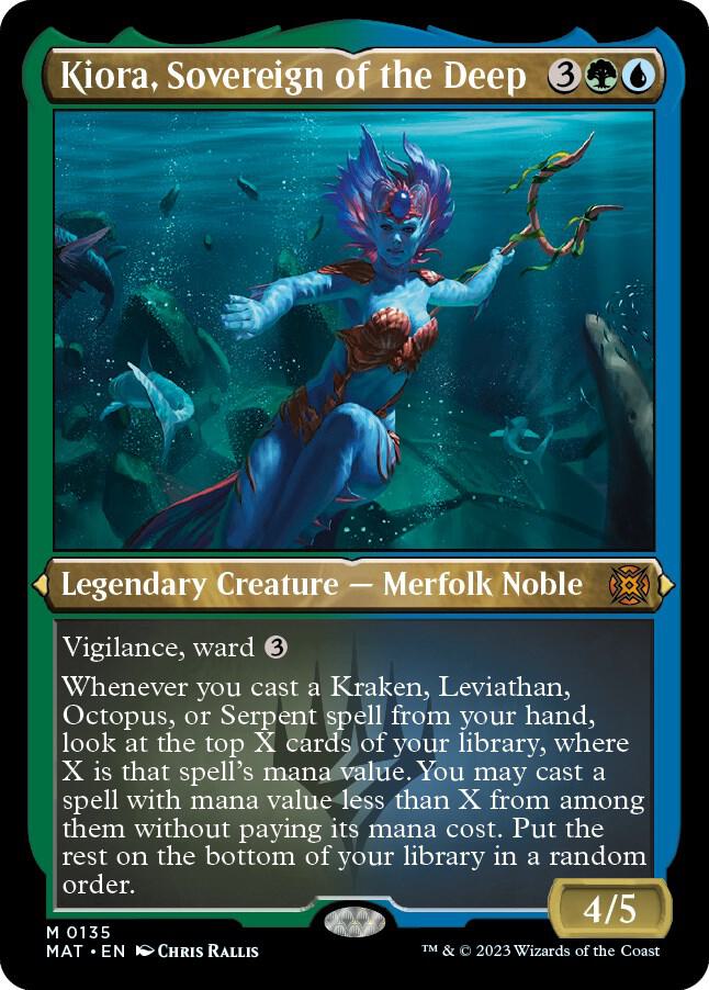 Kiora, Sovereign of the Deep (Foil Etched) [March of the Machine: The Aftermath] 135