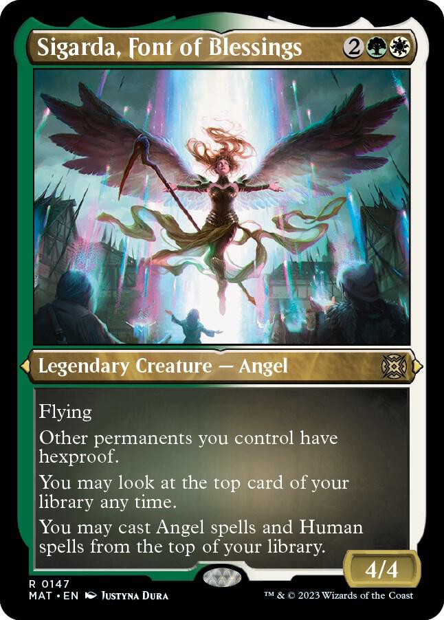 Sigarda, Font of Blessings (Foil Etched) [March of the Machine: The Aftermath] 147