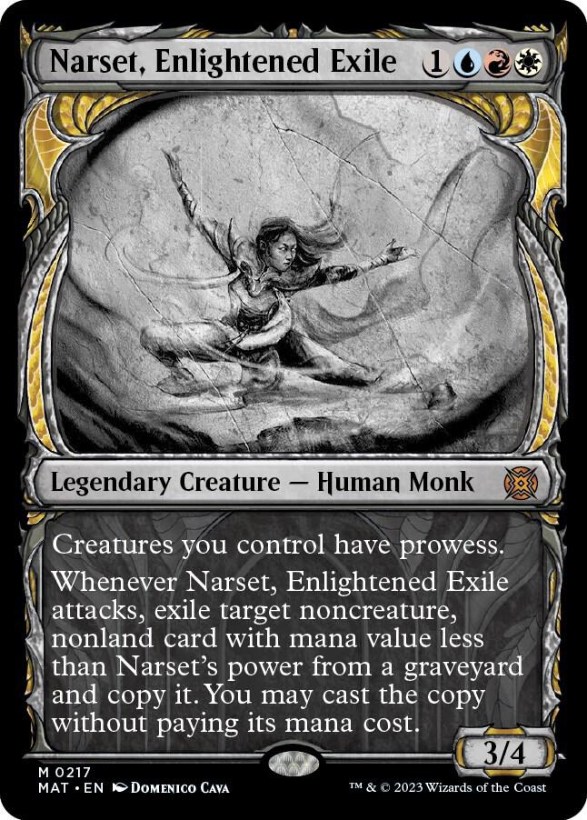 Narset, Enlightened Exile (Halo Foil) [March of the Machine: The Aftermath] 217