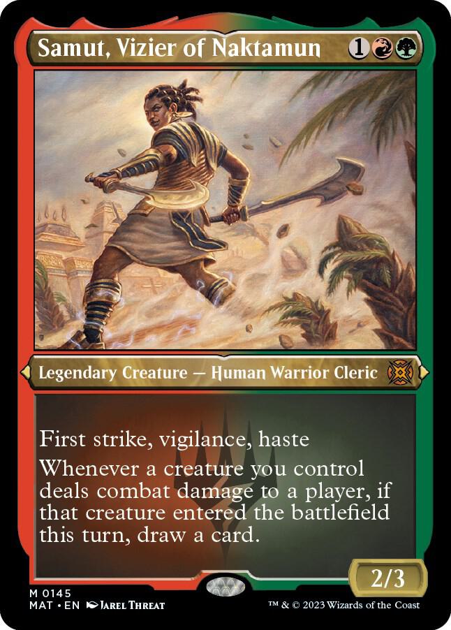 Samut, Vizier of Naktamun (Foil Etched) [March of the Machine: The Aftermath] 145