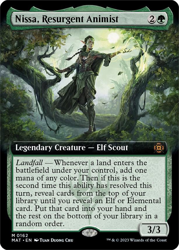 Nissa, Resurgent Animist (Extended Art) [March of the Machine: The Aftermath] 162