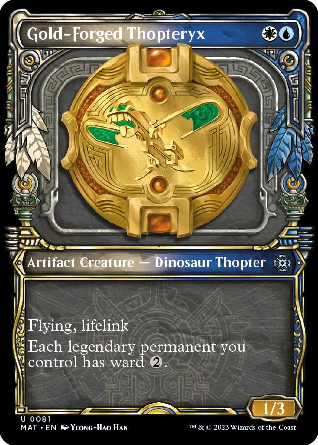 Gold-Forged Thopteryx (Showcase) [March of the Machine: The Aftermath] 81