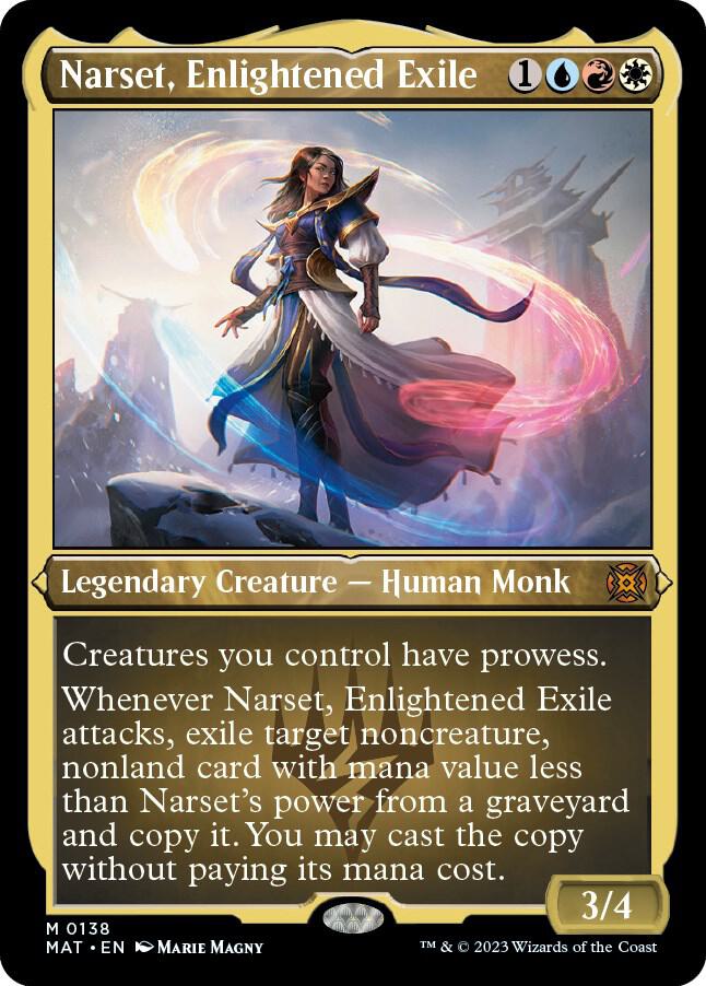 Narset, Enlightened Exile (Foil Etched) [March of the Machine: The Aftermath] 138