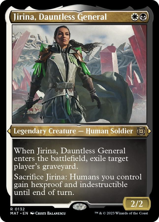 Jirina, Dauntless General (Foil Etched) [March of the Machine: The Aftermath] 132