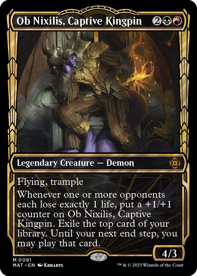 Ob Nixilis, Captive Kingpin (Showcase) [March of the Machine: The Aftermath] 91
