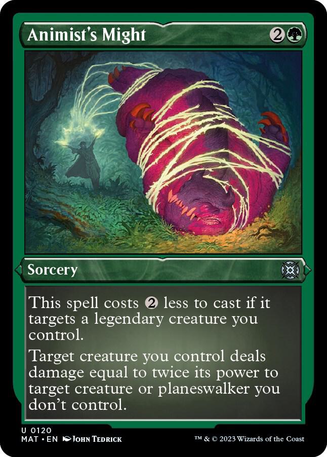 Animist's Might (Foil Etched) [March of the Machine: The Aftermath] 120