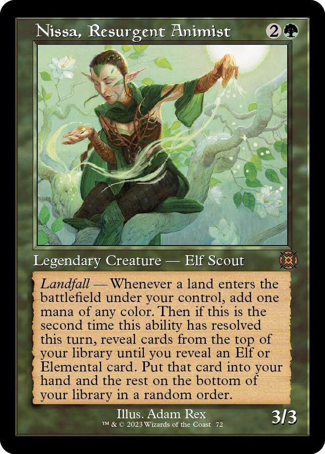 Nissa, Resurgent Animist (Retro Frame) [March of the Machine: The Aftermath] 72