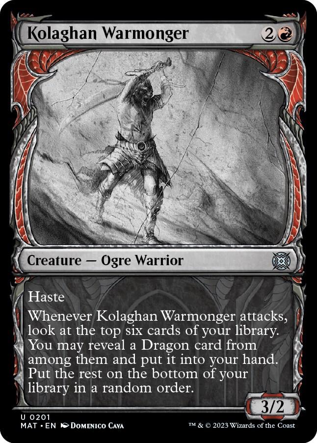 Kolaghan Warmonger (Halo Foil) [March of the Machine: The Aftermath] 201