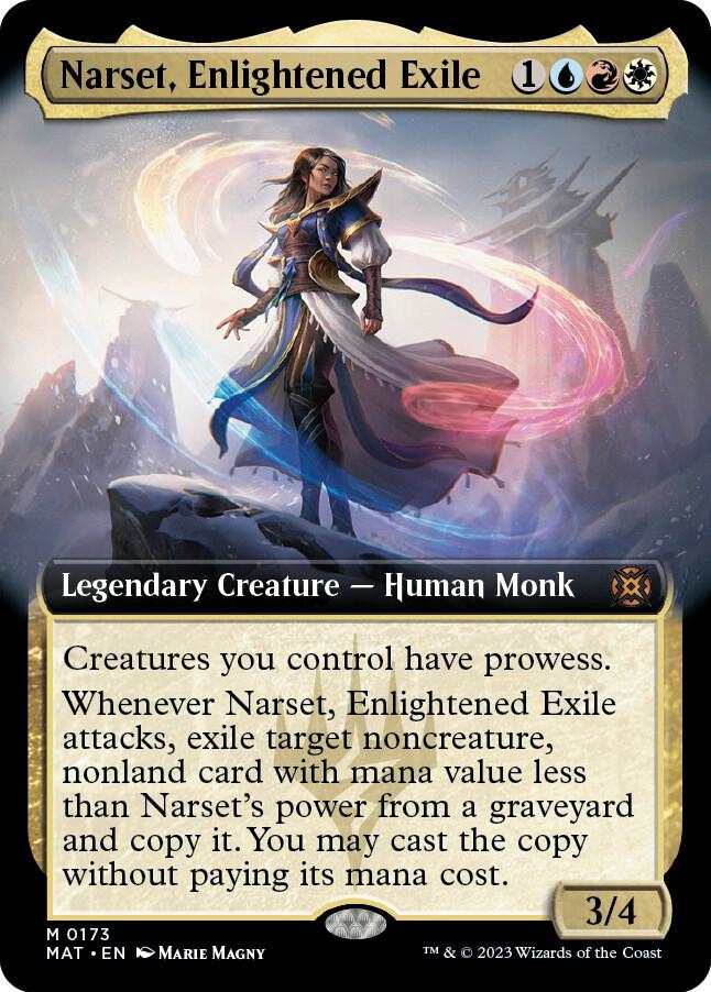 Narset, Enlightened Exile (Extended Art) [March of the Machine: The Aftermath] 173