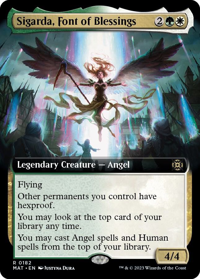 Sigarda, Font of Blessings (Extended Art) [March of the Machine: The Aftermath] 182