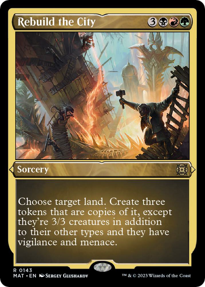 Rebuild the City (Foil Etched) [March of the Machine: The Aftermath] 143