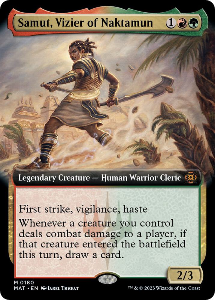 Samut, Vizier of Naktamun (Extended Art) [March of the Machine: The Aftermath] 180