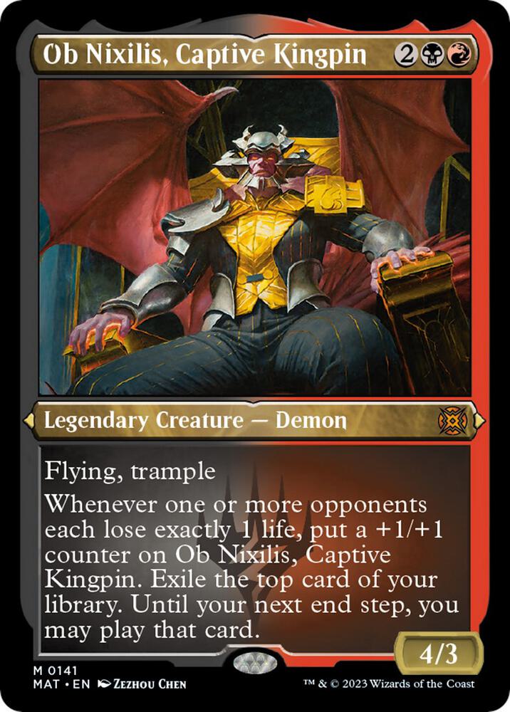 Ob Nixilis, Captive Kingpin (Foil Etched) [March of the Machine: The Aftermath] 141