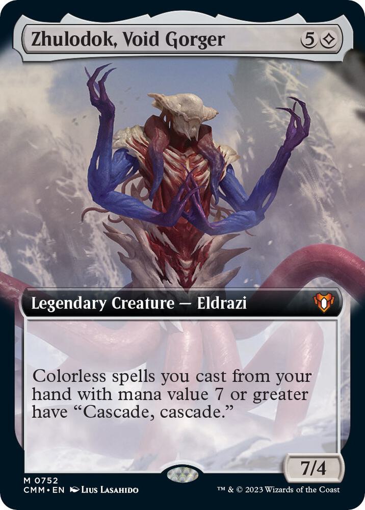Zhulodok, Void Gorger (Extended Art) [Commander Masters] 752