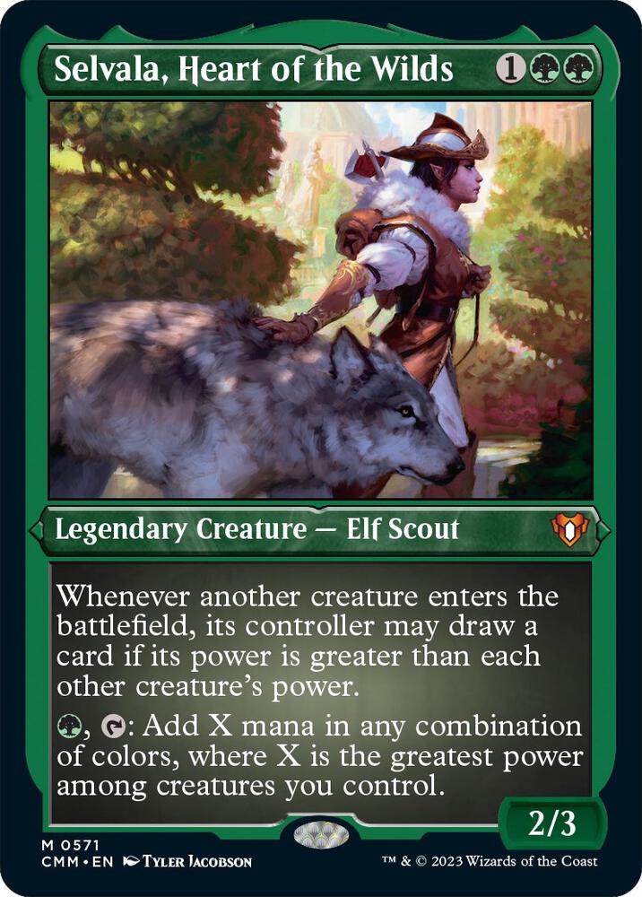 Selvala, Heart of the Wilds (Foil Etched) [Commander Masters] 571