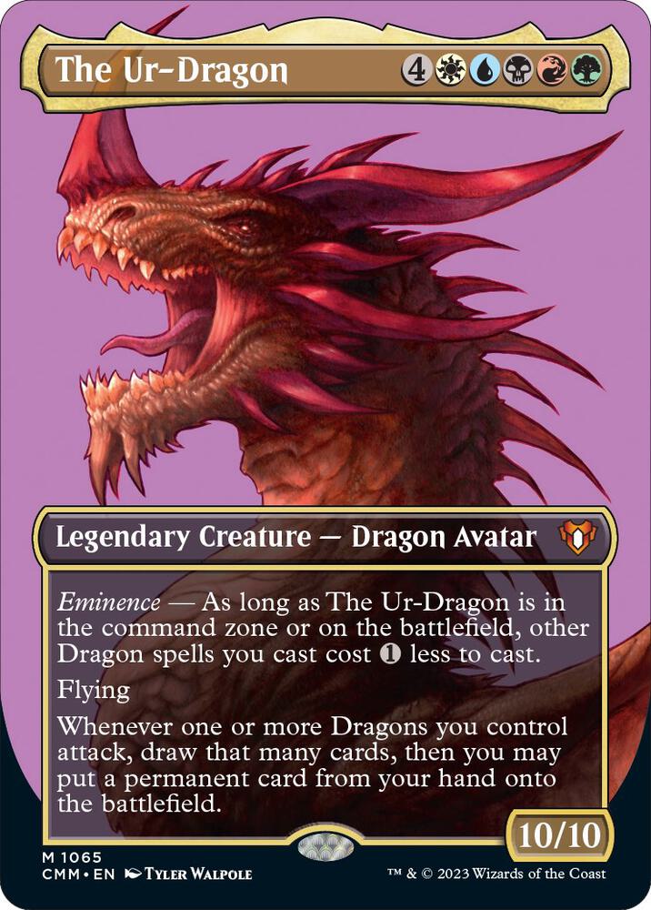The Ur-Dragon (Textured Foil) [Commander Masters] 1065