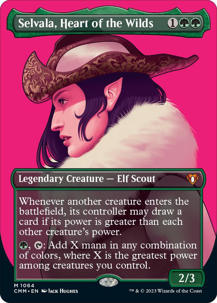 Selvala, Heart of the Wilds (Textured Foil) [Commander Masters] 1064