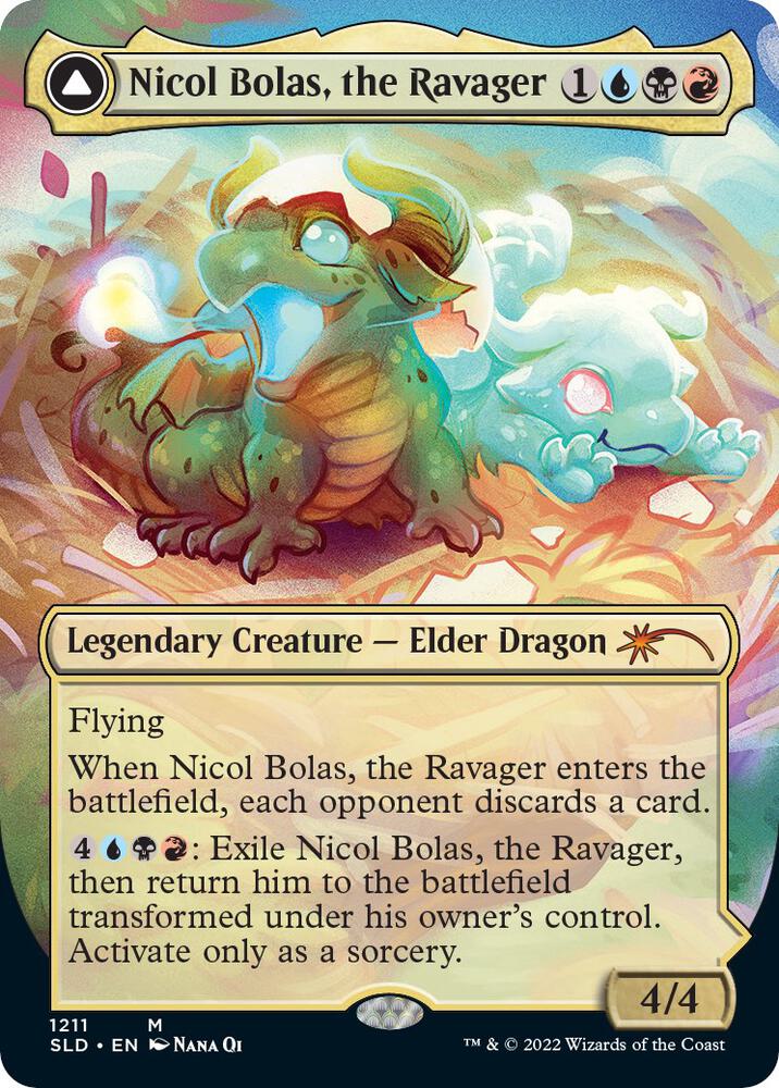 Nicol Bolas, the Ravager (Display Commander) - Thick Stock [Secret Lair Drop Series] 1211