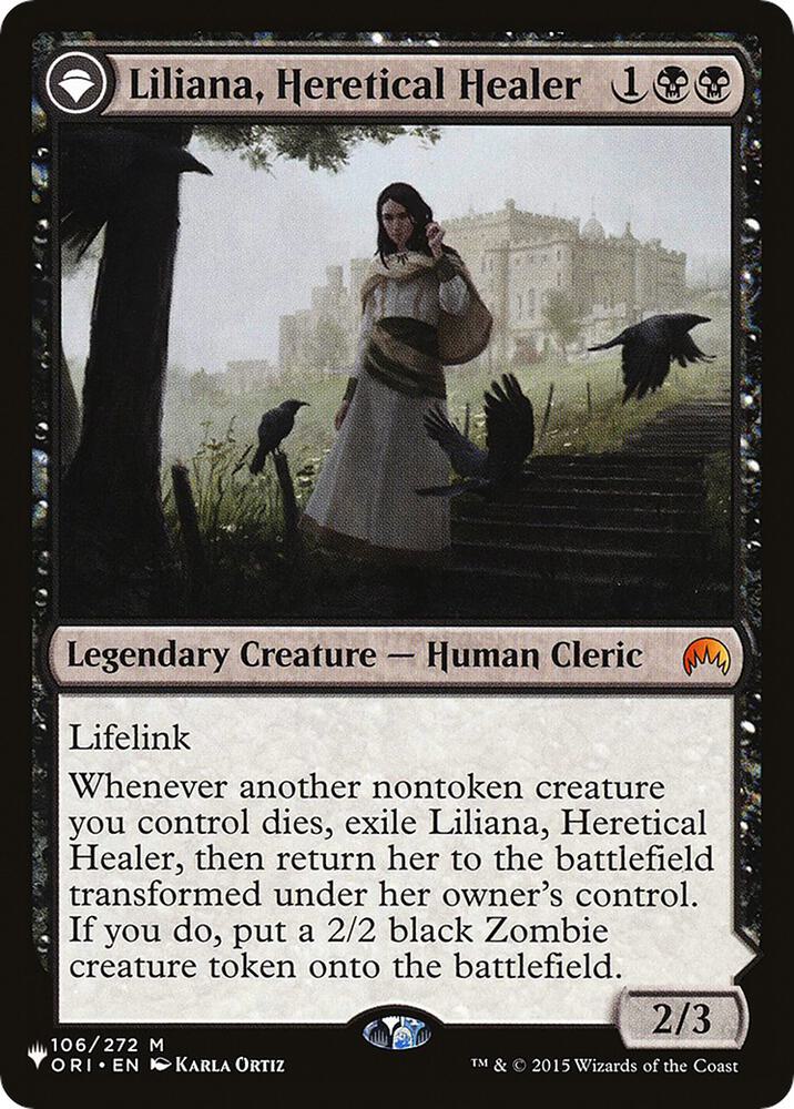 Liliana, Heretical Healer [The List Reprints] 106