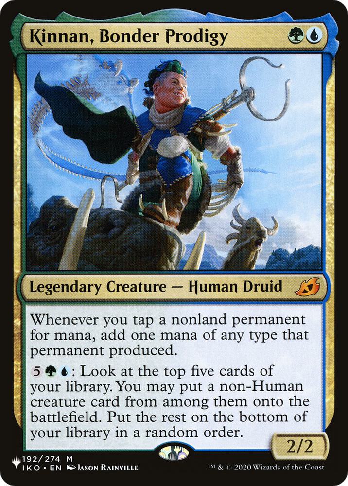 Kinnan, Bonder Prodigy [The List Reprints] 192