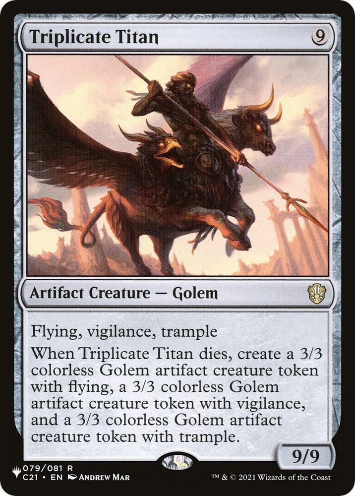 Triplicate Titan [The List Reprints] 79