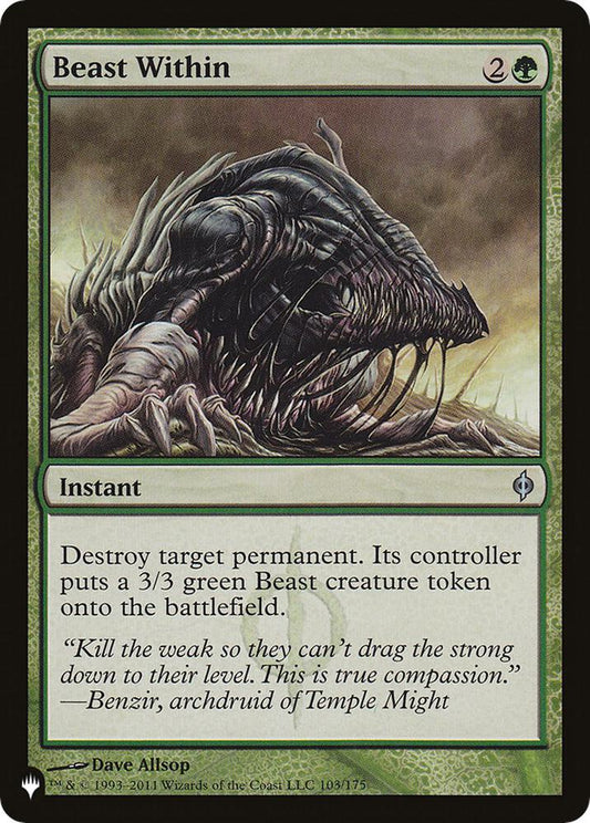 Beast Within (NPH) [The List Reprints] 103