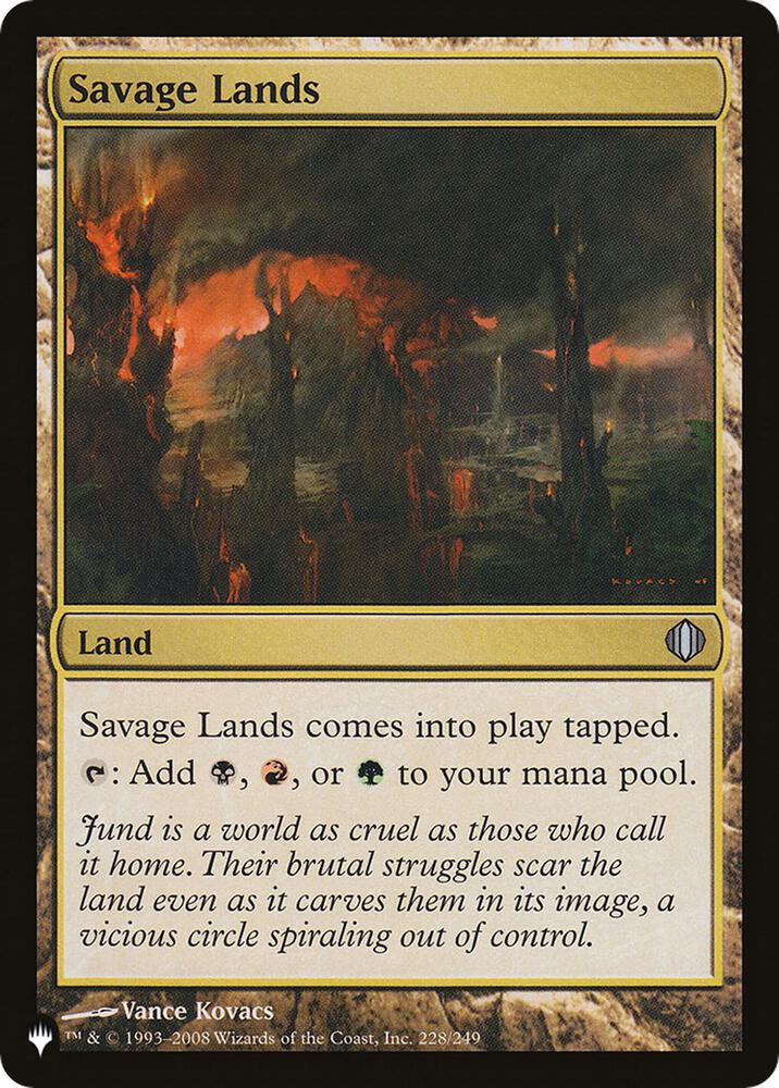 Savage Lands [The List Reprints] 228
